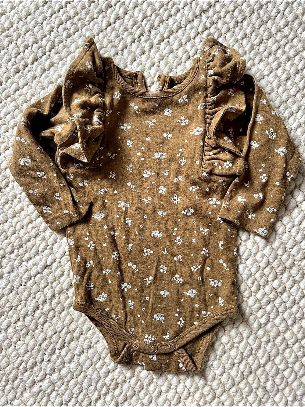 Jamie Kay Long Sleeve Frill Bodysuit Floral Bodysuit